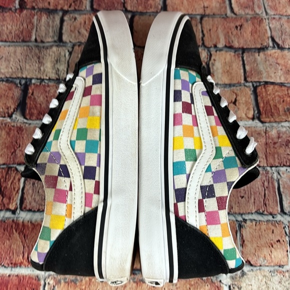 VANS CHECKERBOARD LOWTOP SHOES WOMANS SIZE 6.5 GUC - Picture 7 of 13